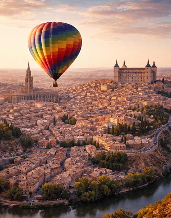 Globo aerostático en Toledo