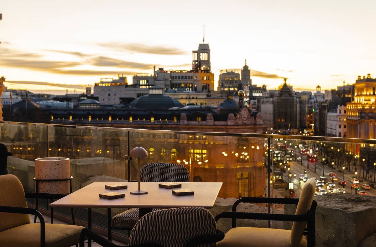 Cócteles en rooftop de Madrid
